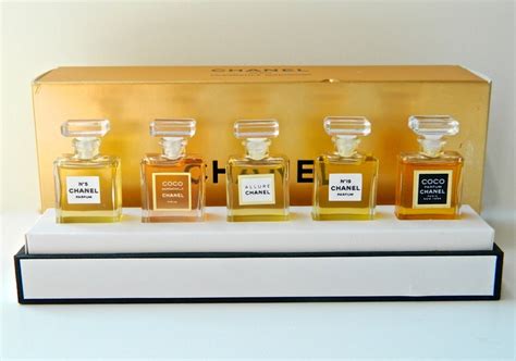 chanel perfume collection set.